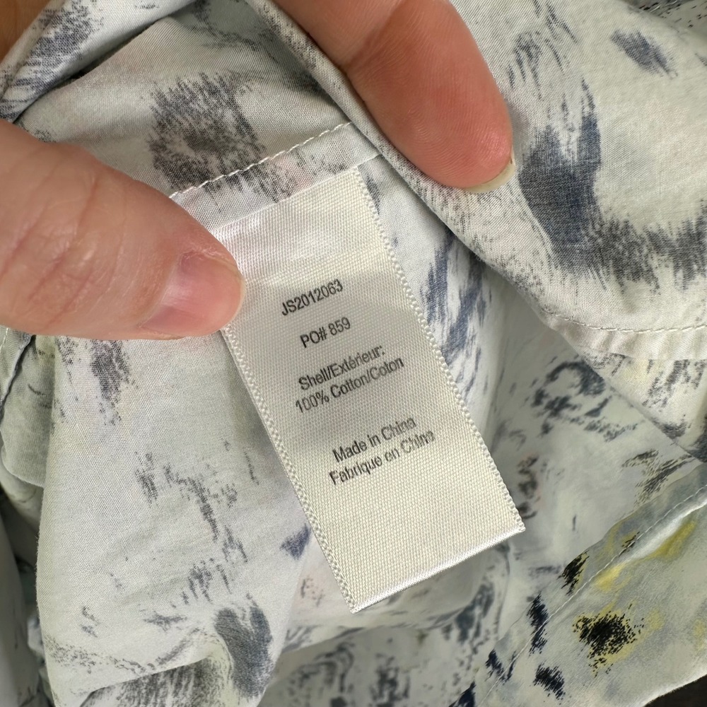 Jason Wu Blurred Poplin Belted Shirt Dress Blue Size 4 - Picture 7 of 9
